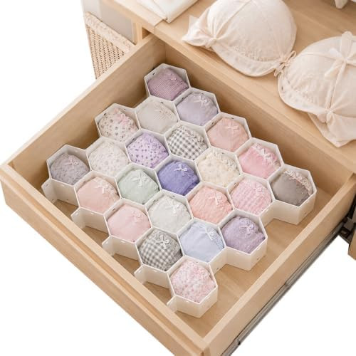 Panties Organizer for Drawer, Honeycomb Cell Divider | Amazon (US)