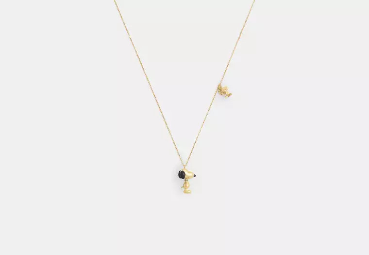 Coach X Peanuts Snoopy And Woodstock Pendant Necklace | Coach Outlet US