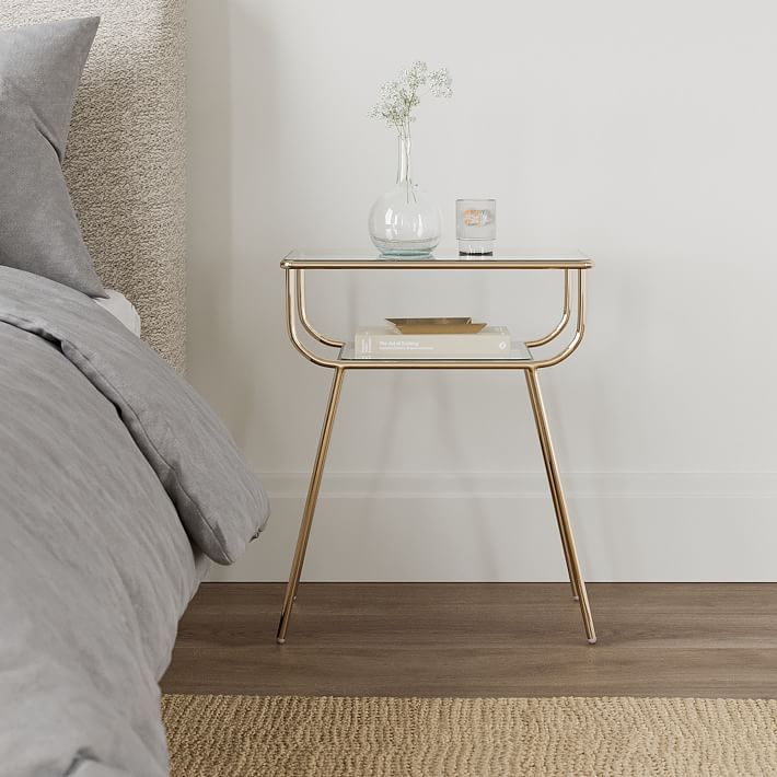 Curved Terrace Nightstand (19") | West Elm (US)