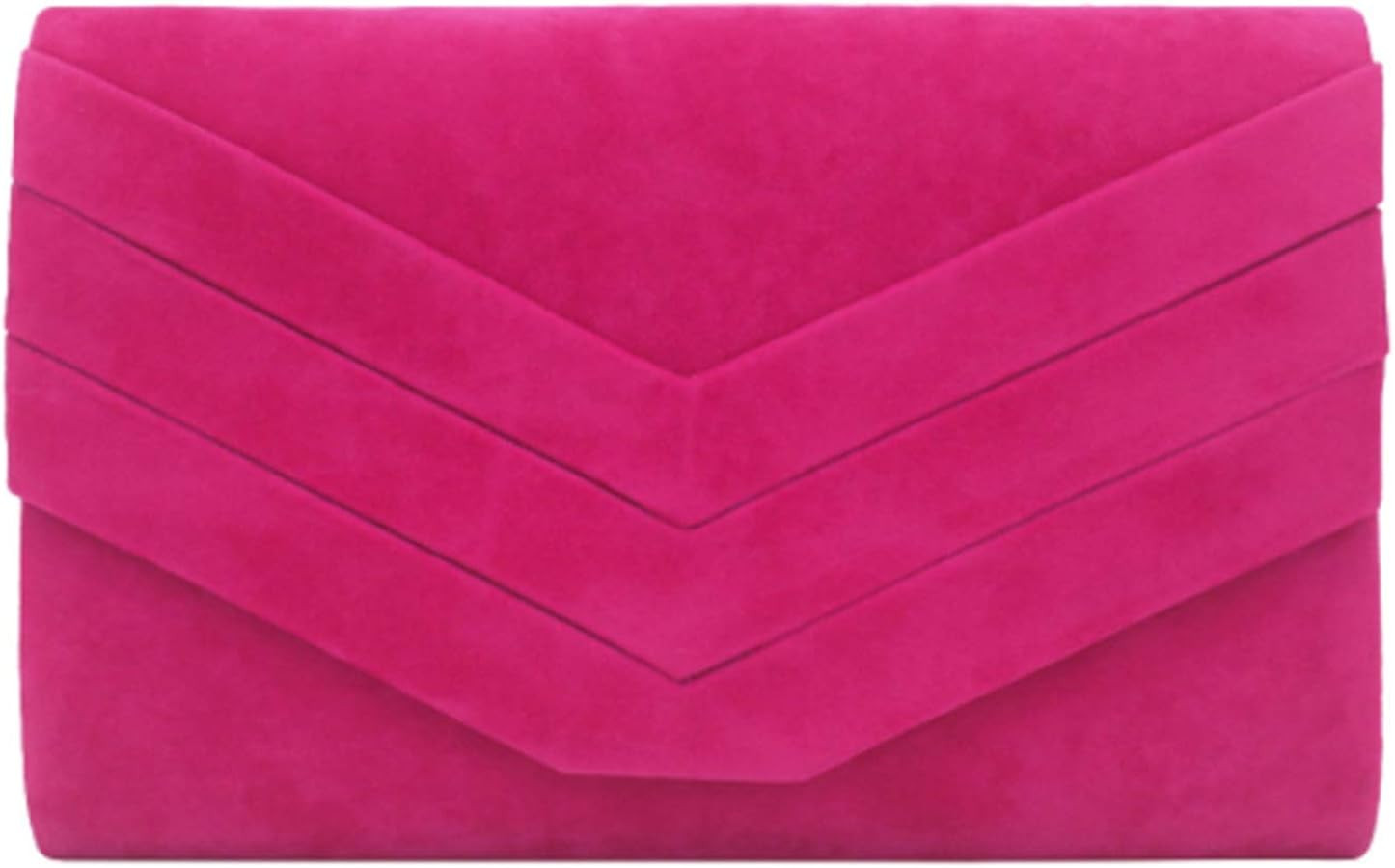 Fioeyr Stylish Faux Suede Envelop Style Bridal Wedding Evening Clutch Party Purse Hand Bag | Amazon (UK)