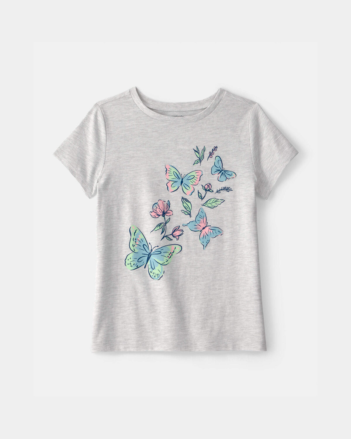Girls Butterfly Graphic Tee - Grey | Carter's Inc