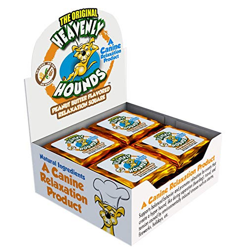 Heavenly Hounds Dog Anxiety Relief Treats Peanut Butter Flavored Dog Calming Chews Without Hemp, 2 O | Amazon (US)