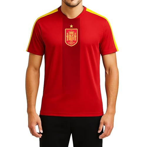 Icon Sports Officially Licensed Royal Spanish Football Federation Game Day T-Shirt - Unisex Adult - RFE289GD Red S | Amazon (US)