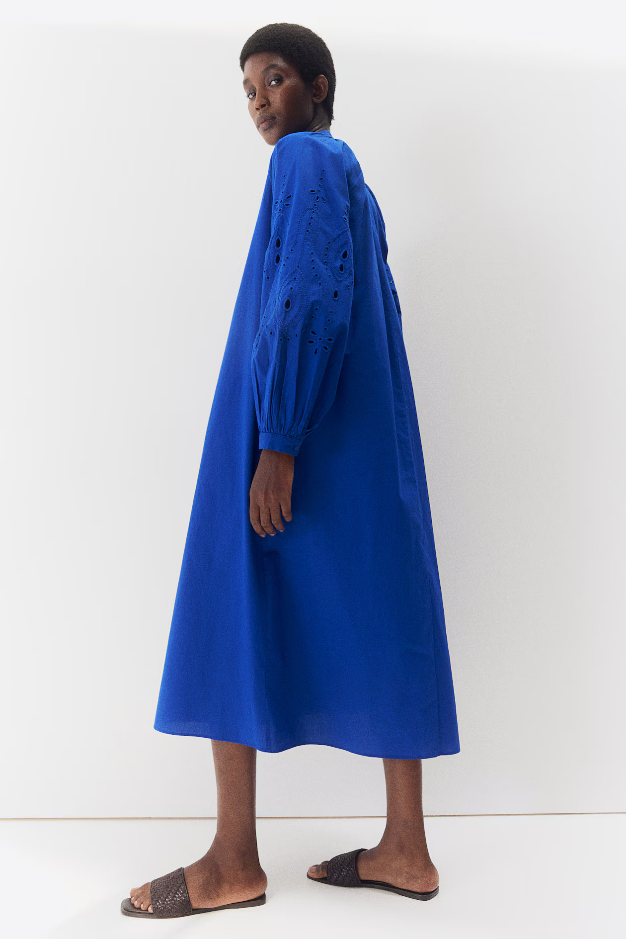 Eyelet Embroidery-Detail Dress | H&M (US + CA)