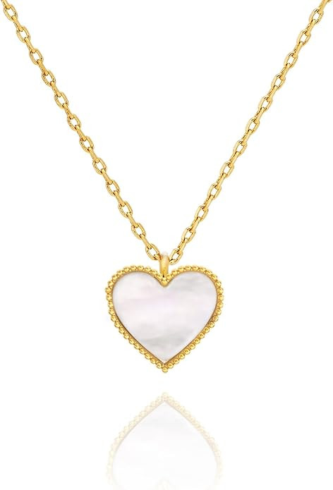 Clover Necklace for Women, Four Leaf Clover Necklace 14K Gold Plated Lucky Clover Layering Neckla... | Amazon (US)