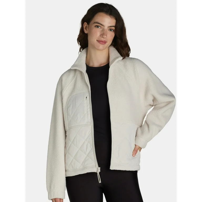 Avia Women’s Quilted Fleece Jacket, Sizes XS-XXXL - Walmart.com | Walmart (US)