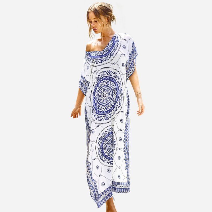 Women's Boho Print Maxi Cover Up - Cupshe - One Size Fits Most | Target