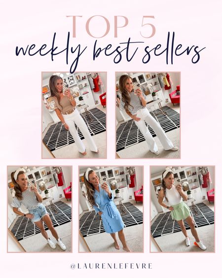 Last weeks best sellers 💕 // white jeans / Jcrew / Walmart fashion / striped tee / Agolde / denim shorts / robe / Target fashion / skort / tennis skirt 🎾

#LTKstyletip #LTKfindsunder100 #LTKfindsunder50