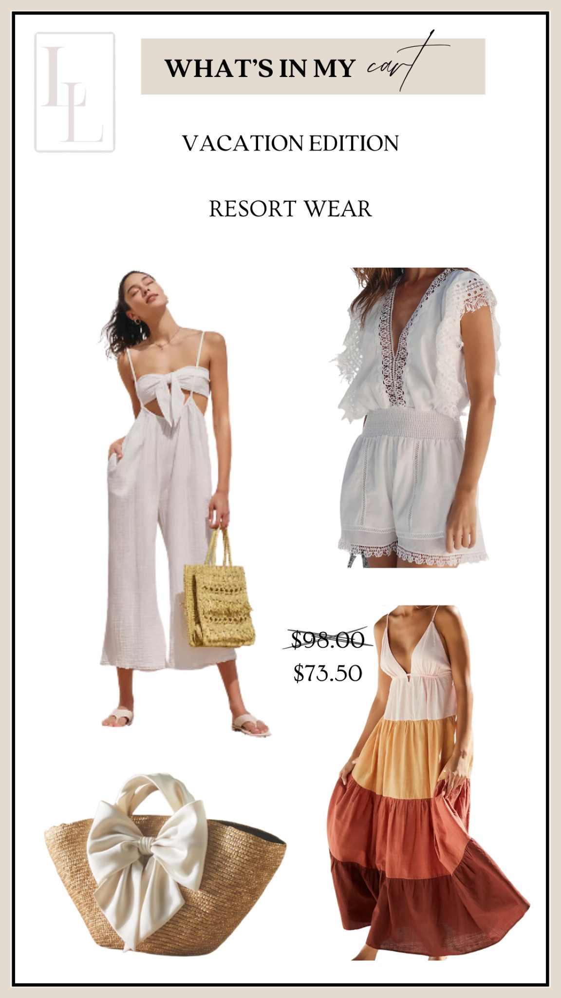 Romper, jumpsuit, pant set, resort wear, vacation outfit, spring outfit, summer outfit, maxi dress, beach tote, straw tote, lace romper, linen jumpsuit, summer dress, spring dress 

#LTKsalealert #LTKtravel #LTKswim