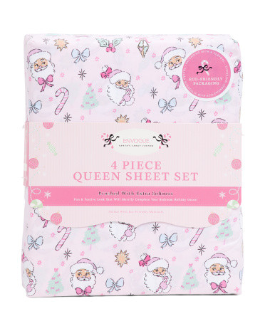 Coquette Santa Sheet Set | TJ Maxx