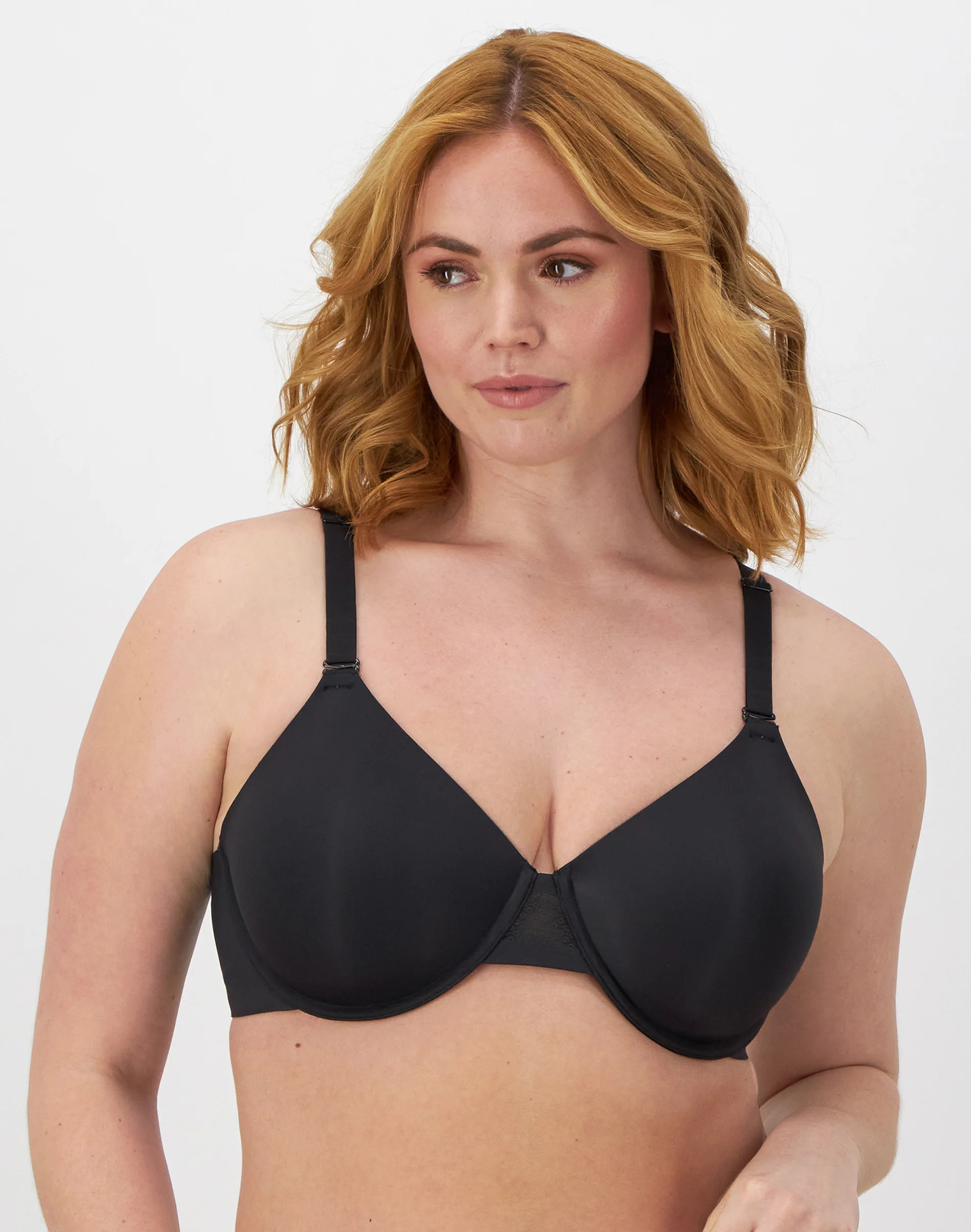 Bali Ultimate Smoothing Lightweight T-Shirt Bra Black 36C | Bali Bras