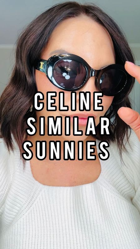 Celine dupe sunglasses 
Amazon sunglasses 
Holiday gift idea 
Gifts for her under $20 


#LTKHoliday #LTKover40 #LTKfindsunder50