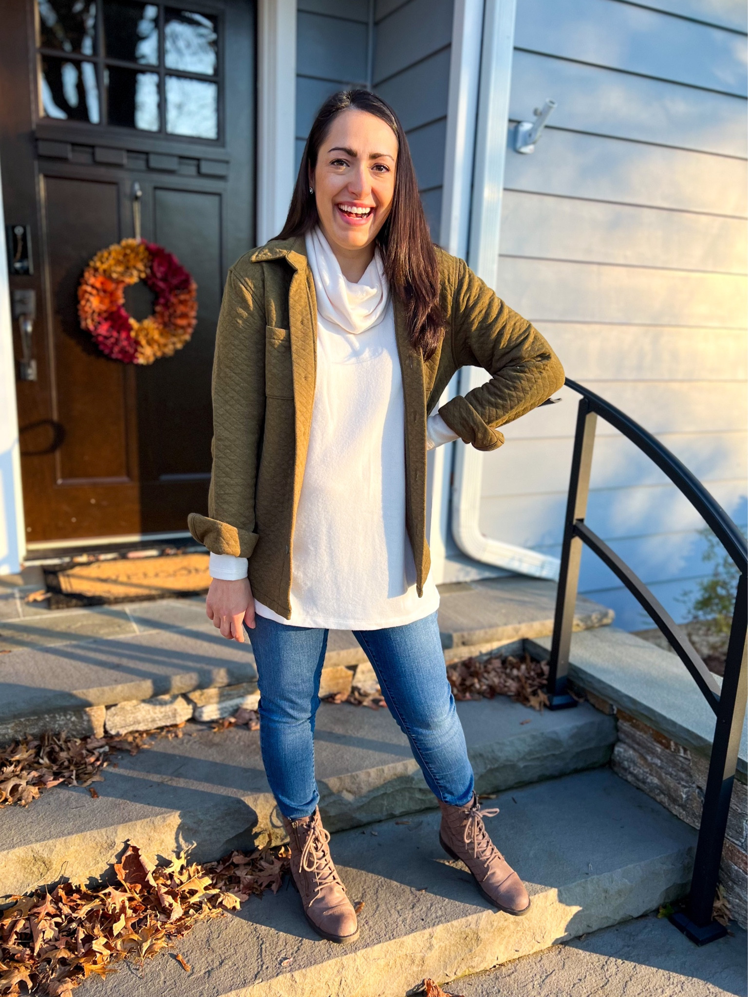 Shacket: small
Cowl neck top: small
Jeans: size 4


#LTKworkwear #LTKSeasonal #LTKstyletip