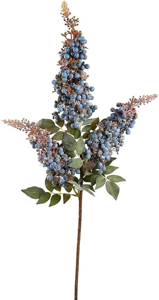 37" Artificial Berry Stem -Blue (Pack of 6) | Amazon (US)