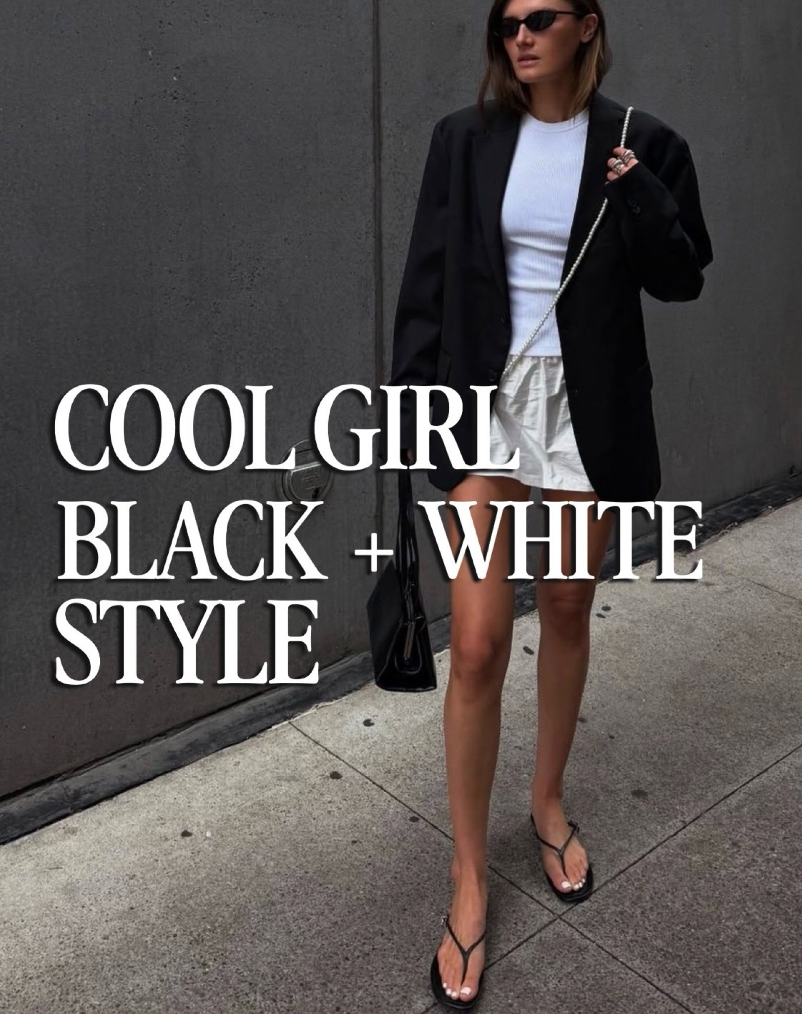 Outfits are endless with the right black and white wardrobe staples. Linked my current favorites  