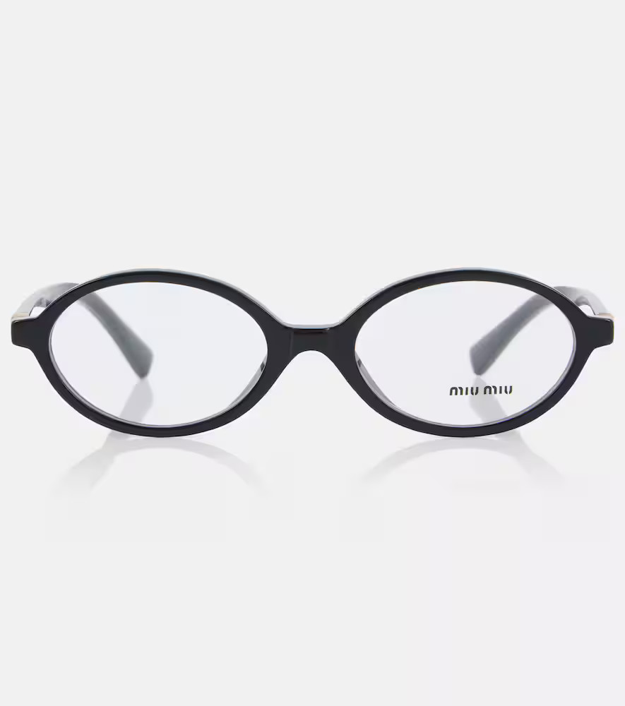 Miu Miu Miu Regard oval glasses | Mytheresa (INTL)