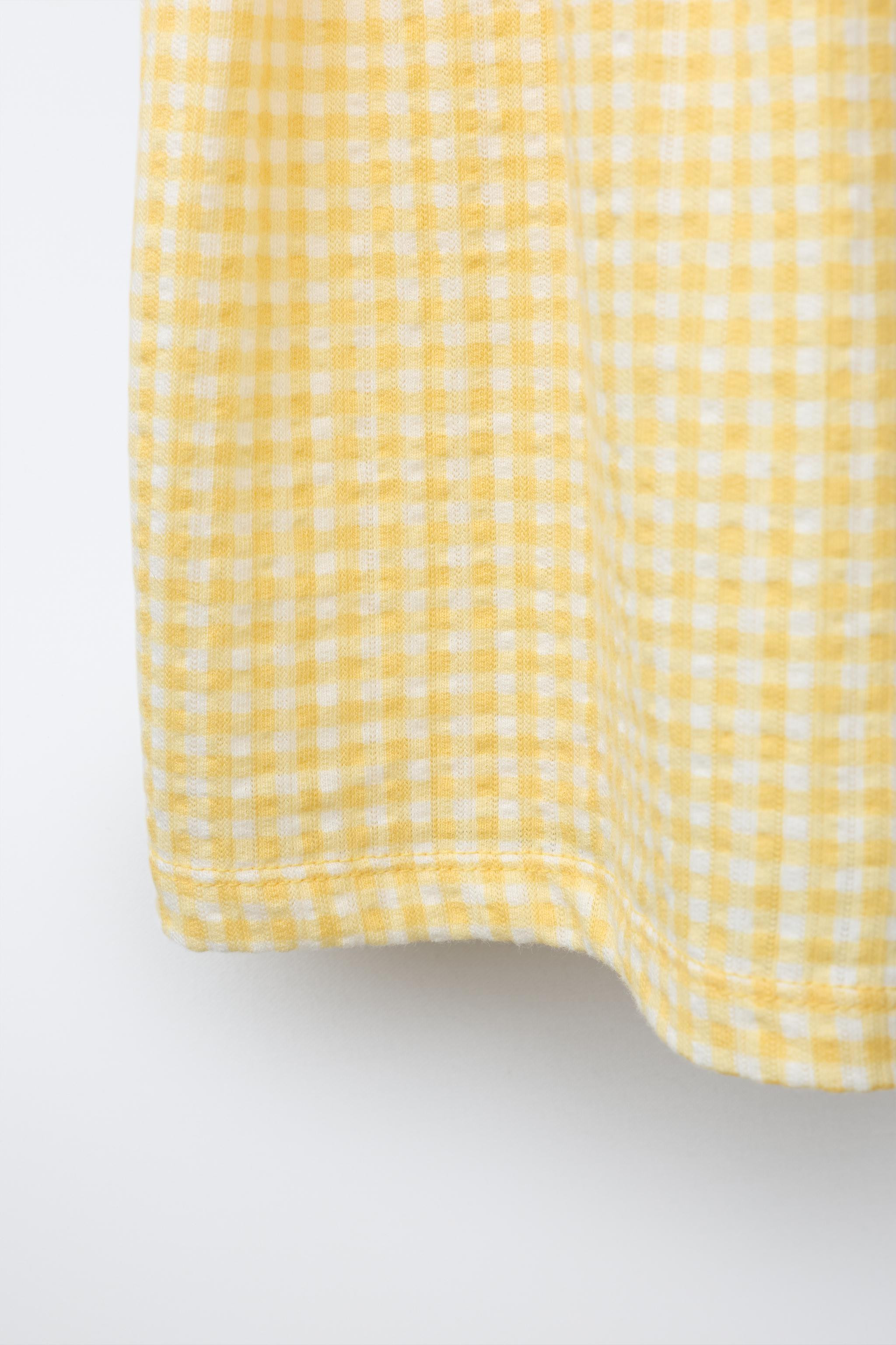 GINGHAM CROCHET DRESS | Zara US