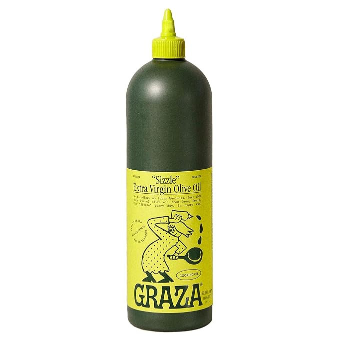 Graza Sizzle Extra Virgin Olive Oil, Cooking Oil - High Polyphenol Peak Harvest EVOO Cooking Oil ... | Amazon (US)