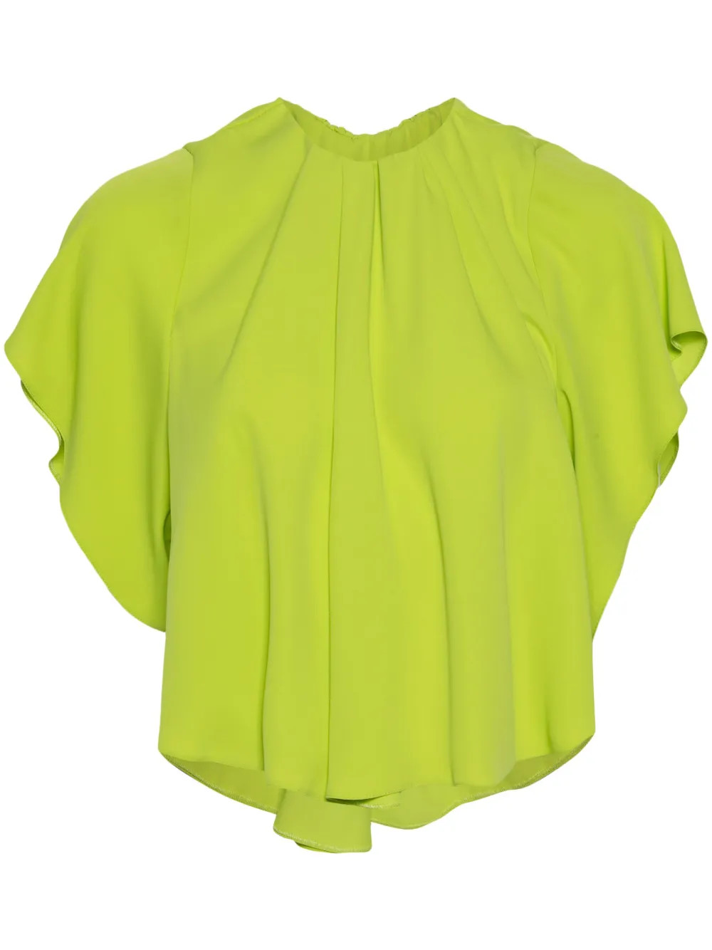 MM6 Maison Margiela Draped Asymmetric Top | Green | FARFETCH | Farfetch Global