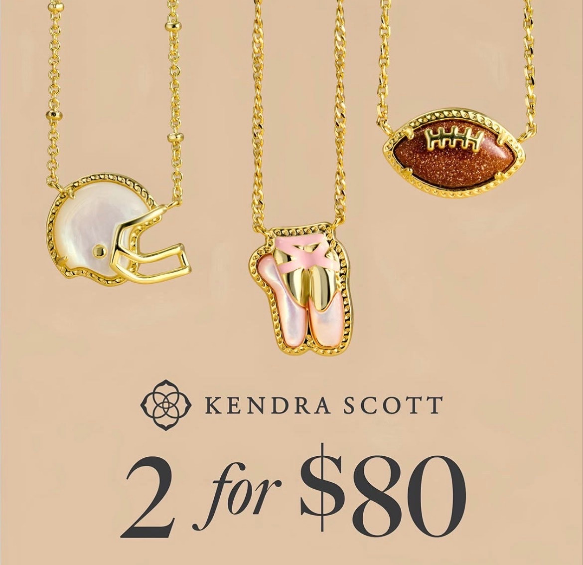 Kendra Scott just kicked off a 2 for $80 Sale on some best sellers, including many of the Sports Necklaces!! 💛 Some of Kendra’s new bag releases are even included!

So many of these gorgeous pieces are originally around $80 themselves, so this is an excellent sale!!

#LTKSaleAlert #LTKBeauty #LTKootd