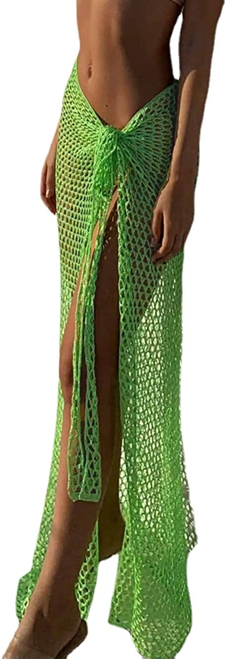 DanceeMangoos Beach Skirt Crochet Swim Cover Up Crochet Skirt Cover Up Crochet Cover Ups for Swim... | Walmart (US)