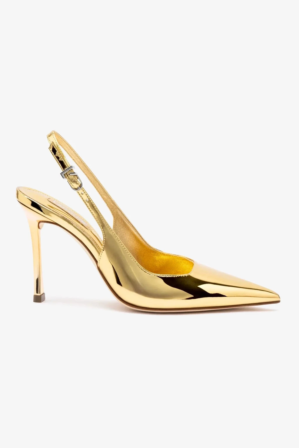 Kaitlan Pump In Gold Specchio | Larroude