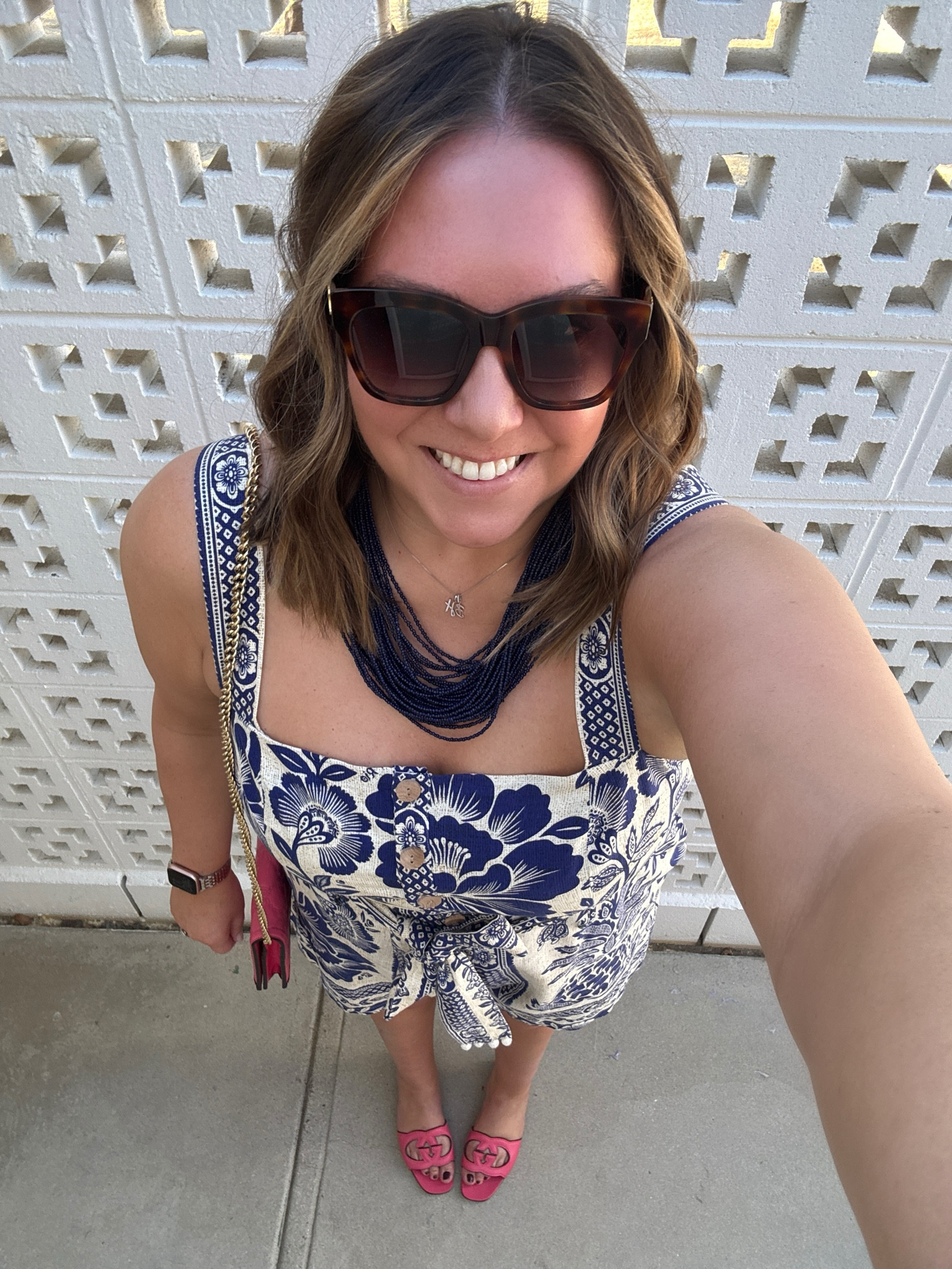 Our brunch outfits had to include fruit in Palm Springs so this Farm Rio Pineapple romper was absolutely perfect. I’ve had this in my closet awhile so I linked the same style of romper but in different patterns. I added a fun beaded necklace and pops of pink for some more color. The pink felt very Palm Springs  

#LTKShoeCrush #LTKFindsUnder50 #LTKMidsize