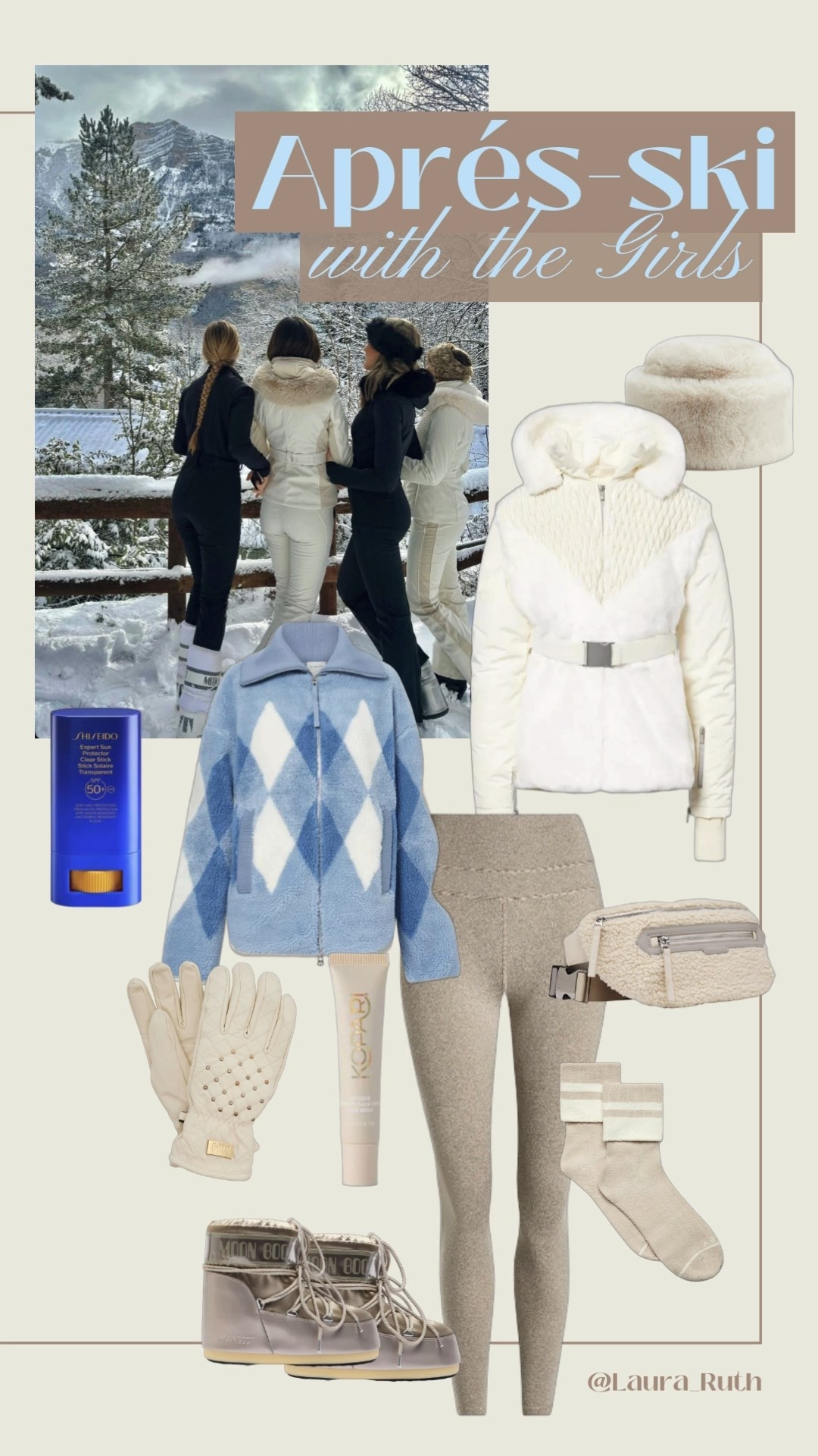 Après-ski with the girls ❄️ chic winter layers, coordinated ski outfits, neutral après ski look, cozy chalet style, ski trip fashion 

#LTKuk #LTKstyletip #LTKwinter