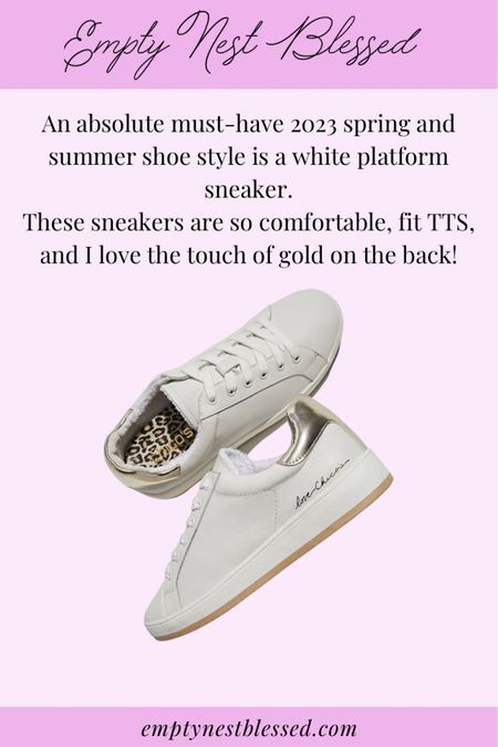 These sneakers are so comfortable, fit TTS, and I love the touch of gold on the back! 

#LTKshoecrush #LTKstyletip #LTKSeasonal