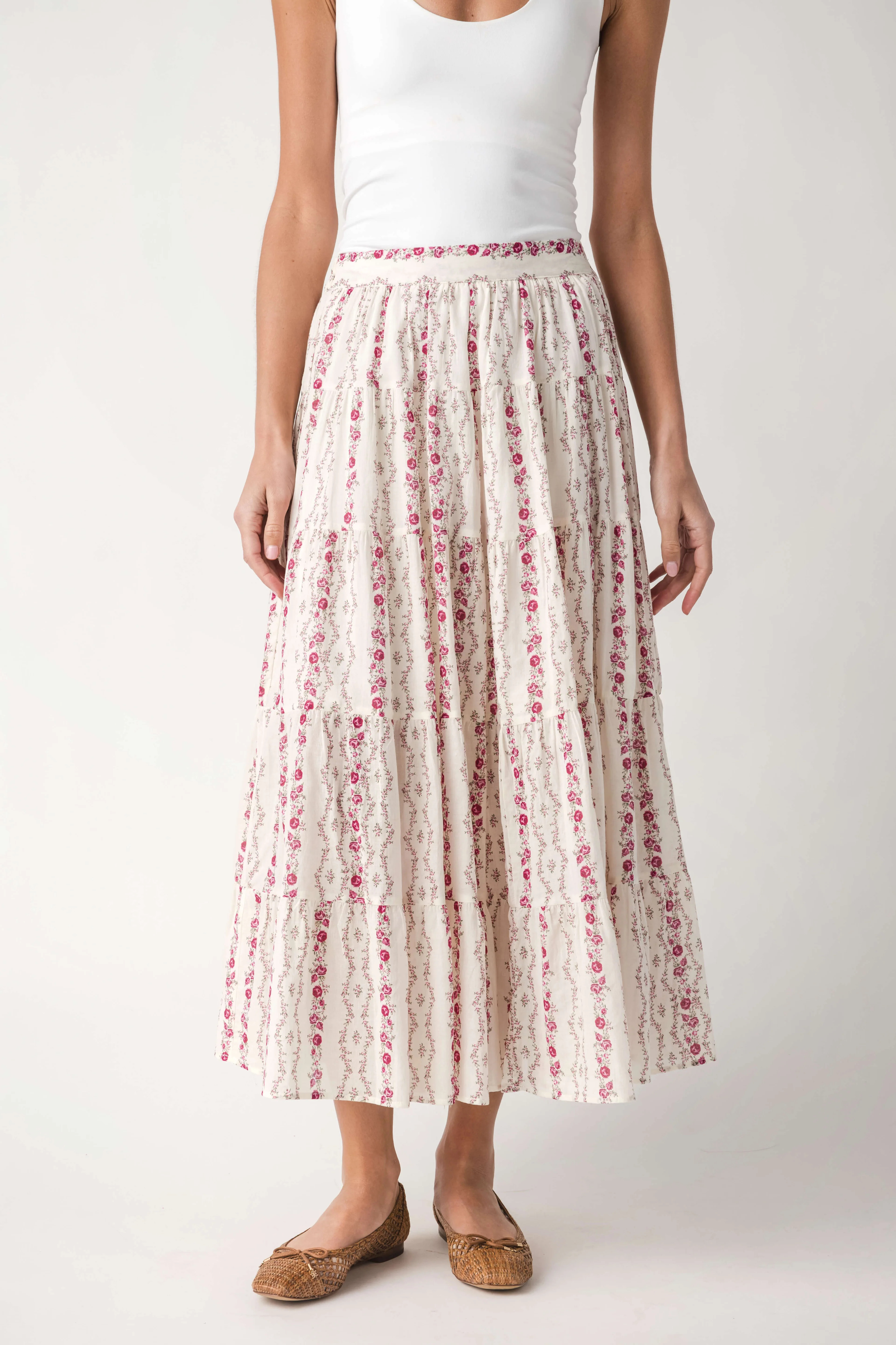 Dress Forum Sweet Magnolia Tiered Maxi Skirt | Social Threads