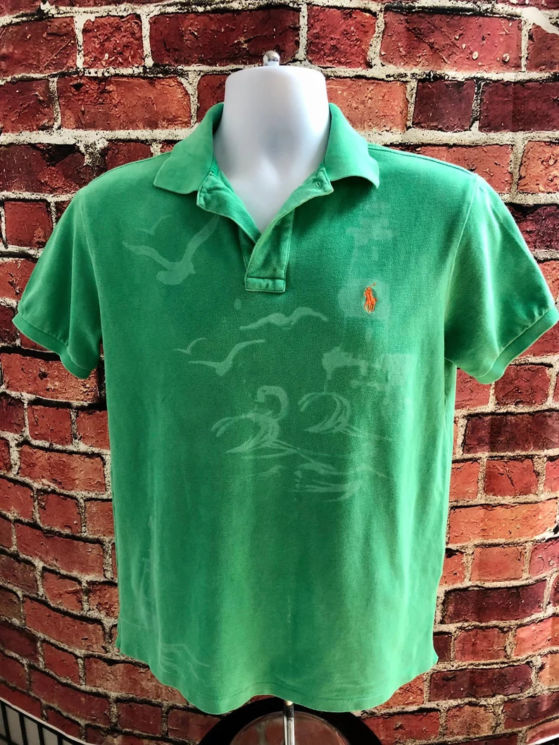 Vintage 90s Mens Green Polo Shirt, Polo Ralph Lauren, Preppy Shirt - Etsy | Etsy (US)