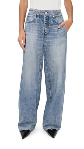 rag & bone Women's Miramar Terry Wide Leg Pants, Scrlt, Blue, XXS | Amazon (US)