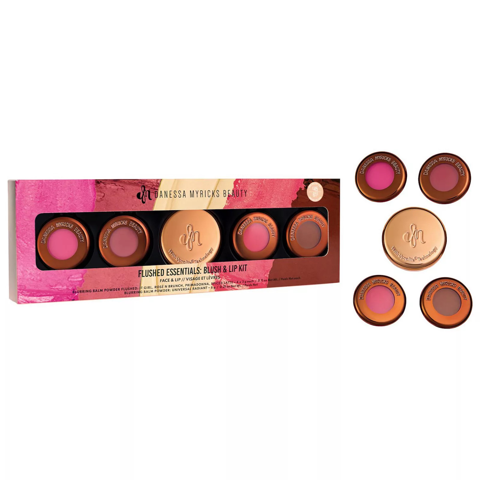 Danessa Myricks Beauty Mini Yummy Skin Flushed Essentials: Face & Lip Makeup Gift Set, Size: 1.01 FL Oz, Multi | Kohl's