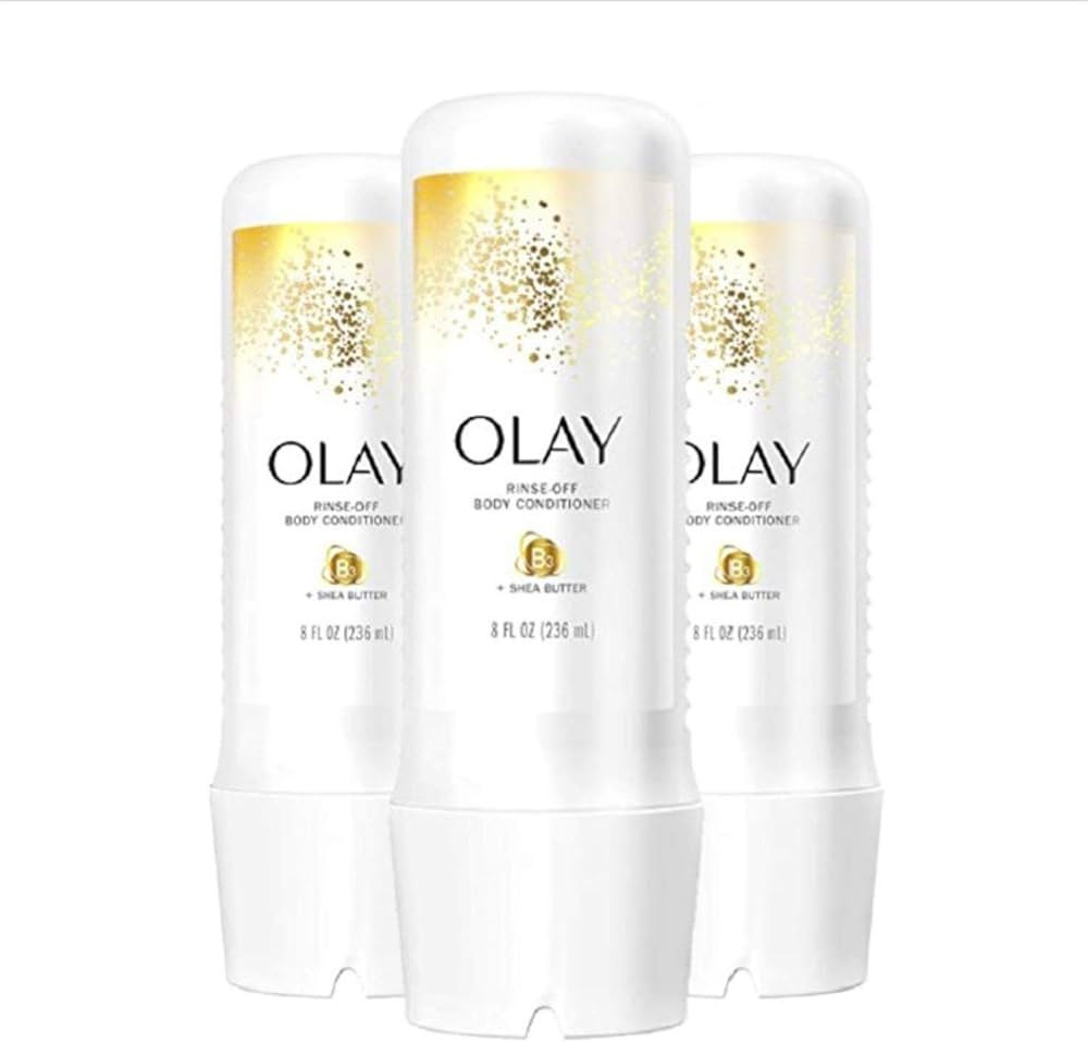 Olay In-Shower Rinse-Off Body Conditioner for Dry Skin with B3 and Shea Butter for Lasting Hydration | Amazon (US)