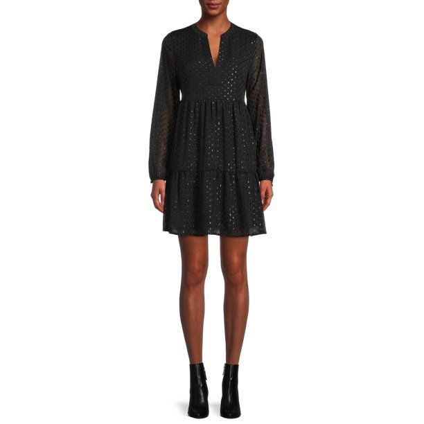The Get Women's Tiered Midi Dress - Walmart.com | Walmart (US)