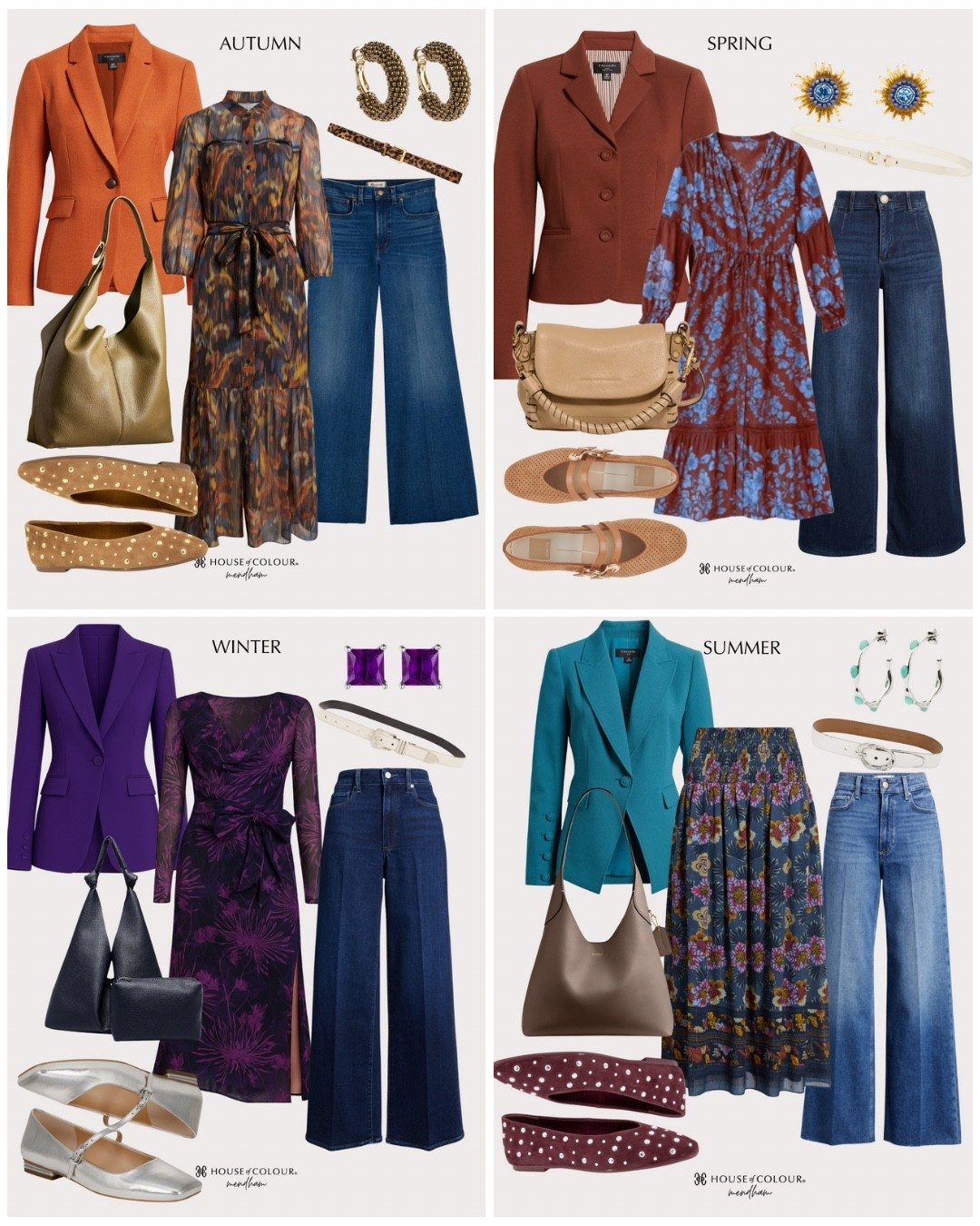 Seasonal color analysis outfit idea
House of Colour winter 
House of Colour summer 
House of Colour autumn 
House of Colour spring 

#LTKStyleTip #LTKSeasonal