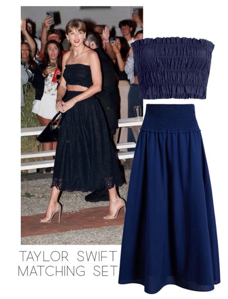 Taylor Swift matching set from Hill House. Black is sold out but comes in other colors. What Taylor Swift wore to Jack Antonoff’s wedding
.
.
.
… #taylorswift 

#LTKwedding #LTKstyletip #LTKSeasonal