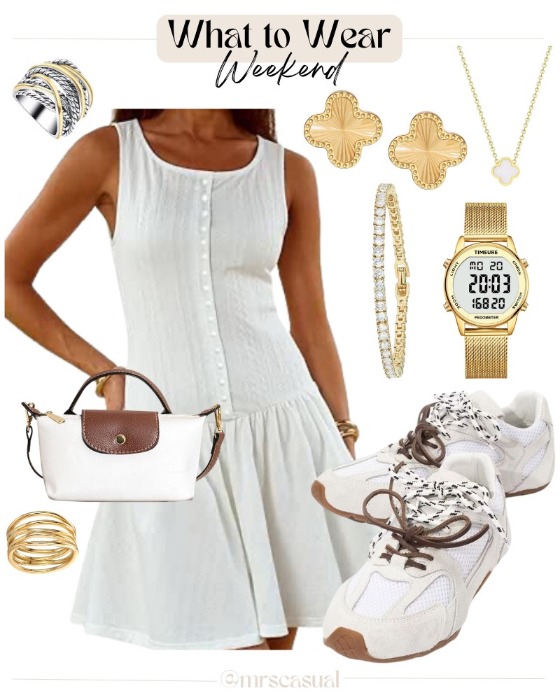 Easy weekend outfit but make it cute 🤍 This dress + sneakers combo is giving comfy and put together 🔗⬇️

#LTKmomlife #LTKSeasonal #LTKOver40