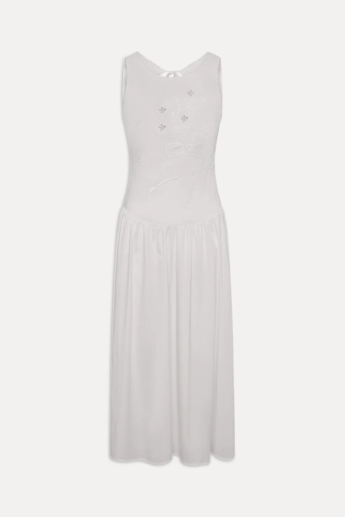 Soleil Backless Embroidered Midi Dress | Frankies Bikinis