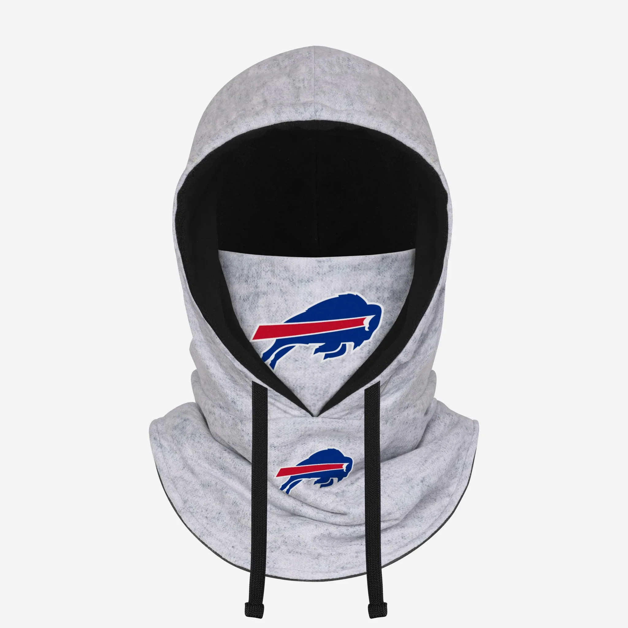 Buffalo Bills Heather Gray Drawstring Hooded Gaiter Scarf | FOCO inc