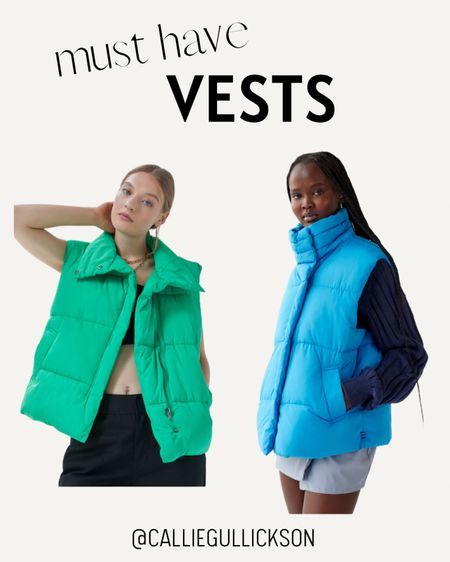 How adorable are these green and blue puffer vests from urban outfitters?

#LTKstyletip #LTKSeasonal #LTKunder100