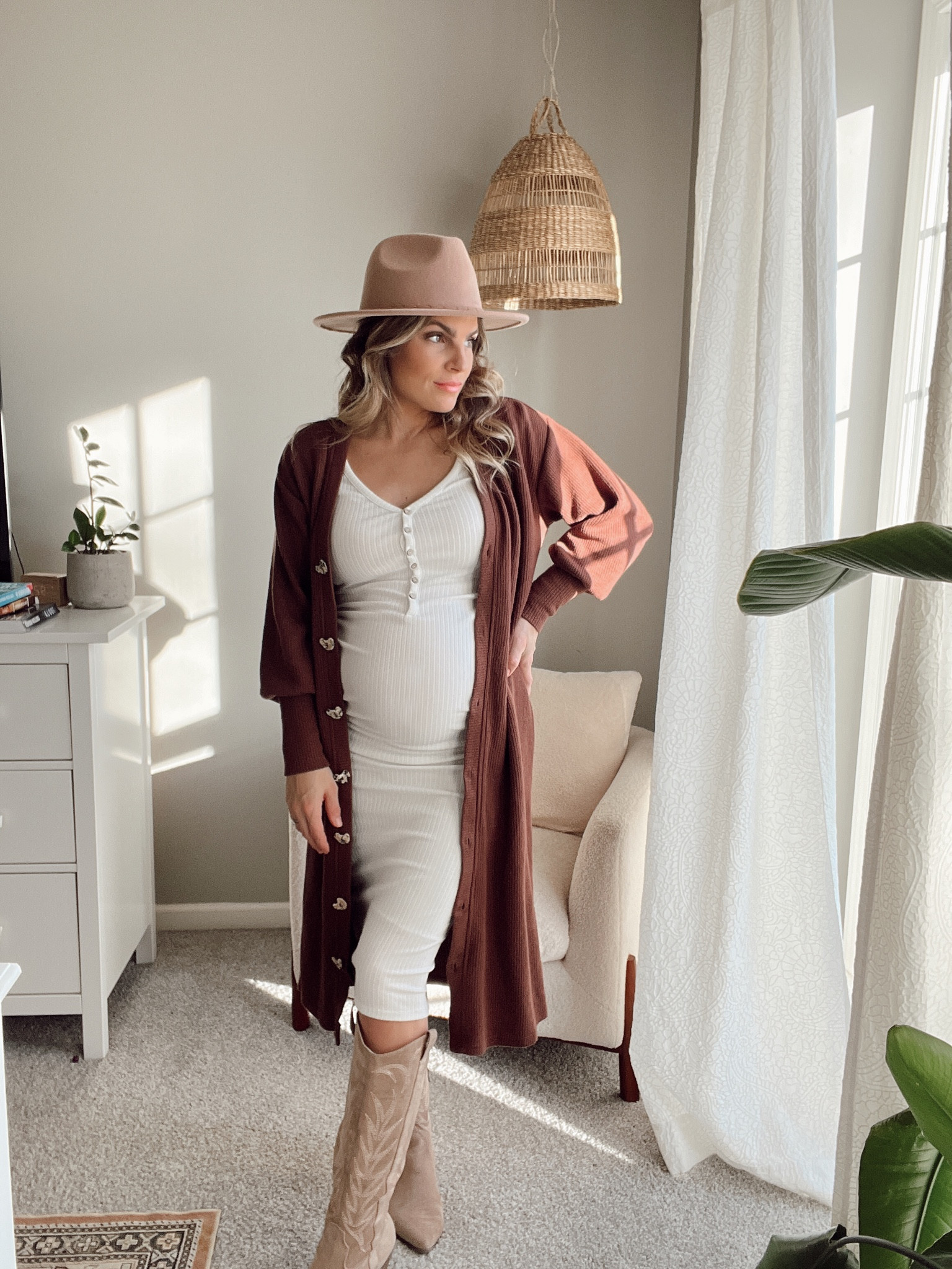 Maternity outfit inspo | pregnancy outfit | modern maternity | baby bump style | pinkblush maternity outfit | boots outfit | hat outfit 

#LTKworkwear #LTKstyletip #LTKbump