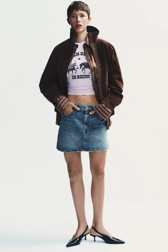 SUEDE LEATHER JACKET | Zara US