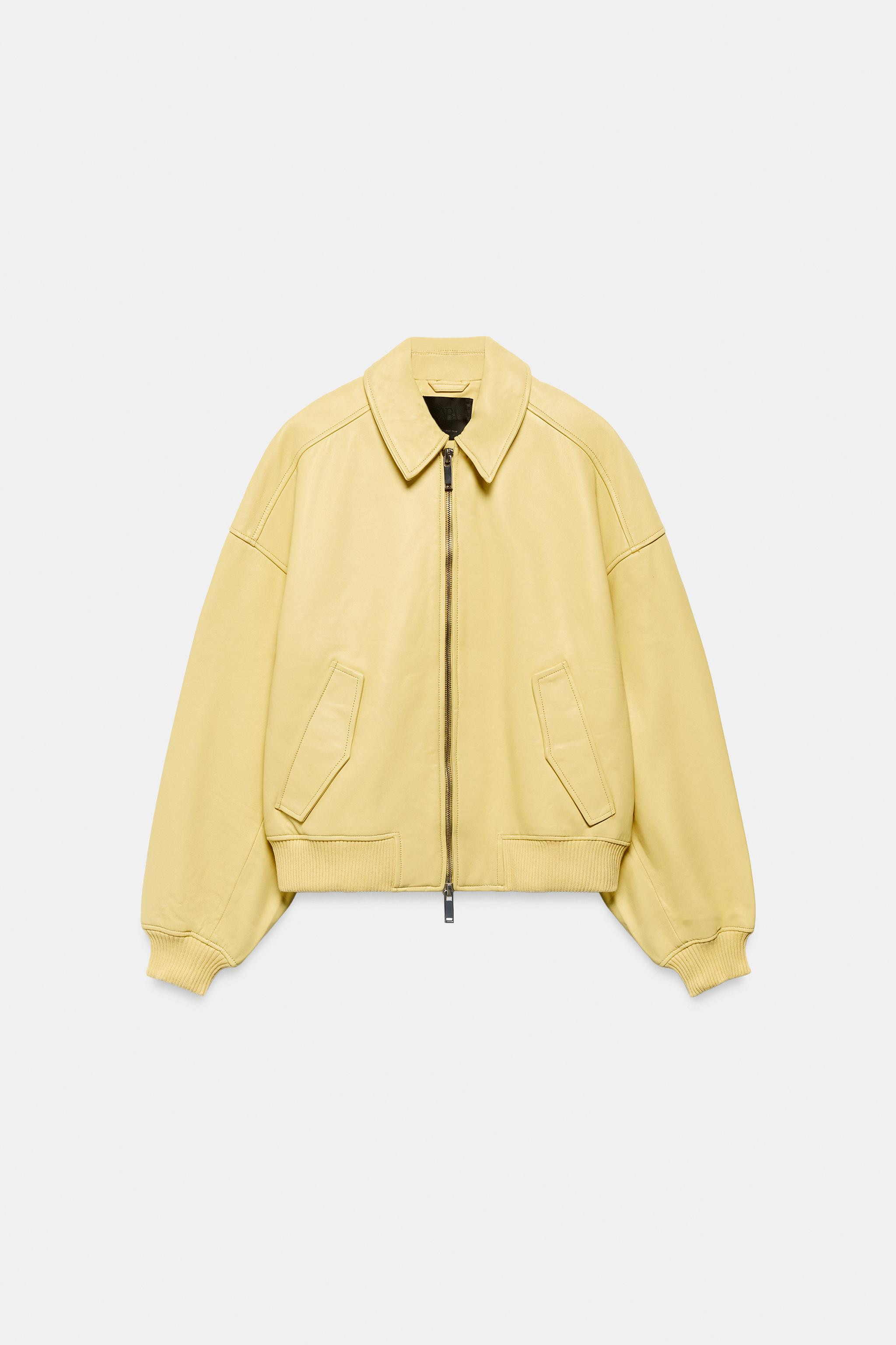 100% LEATHER BOMBER JACKET | Zara US