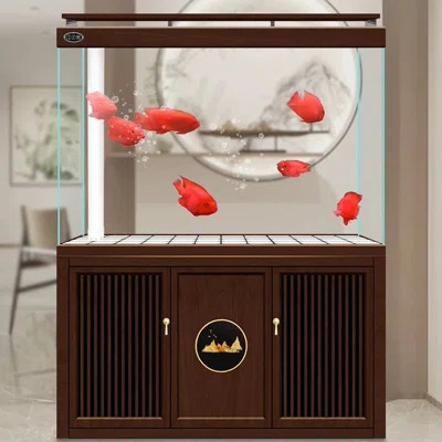 57-68 Gallon Aluminum + glass Modern Eco Aquarium Tank | Wayfair North America