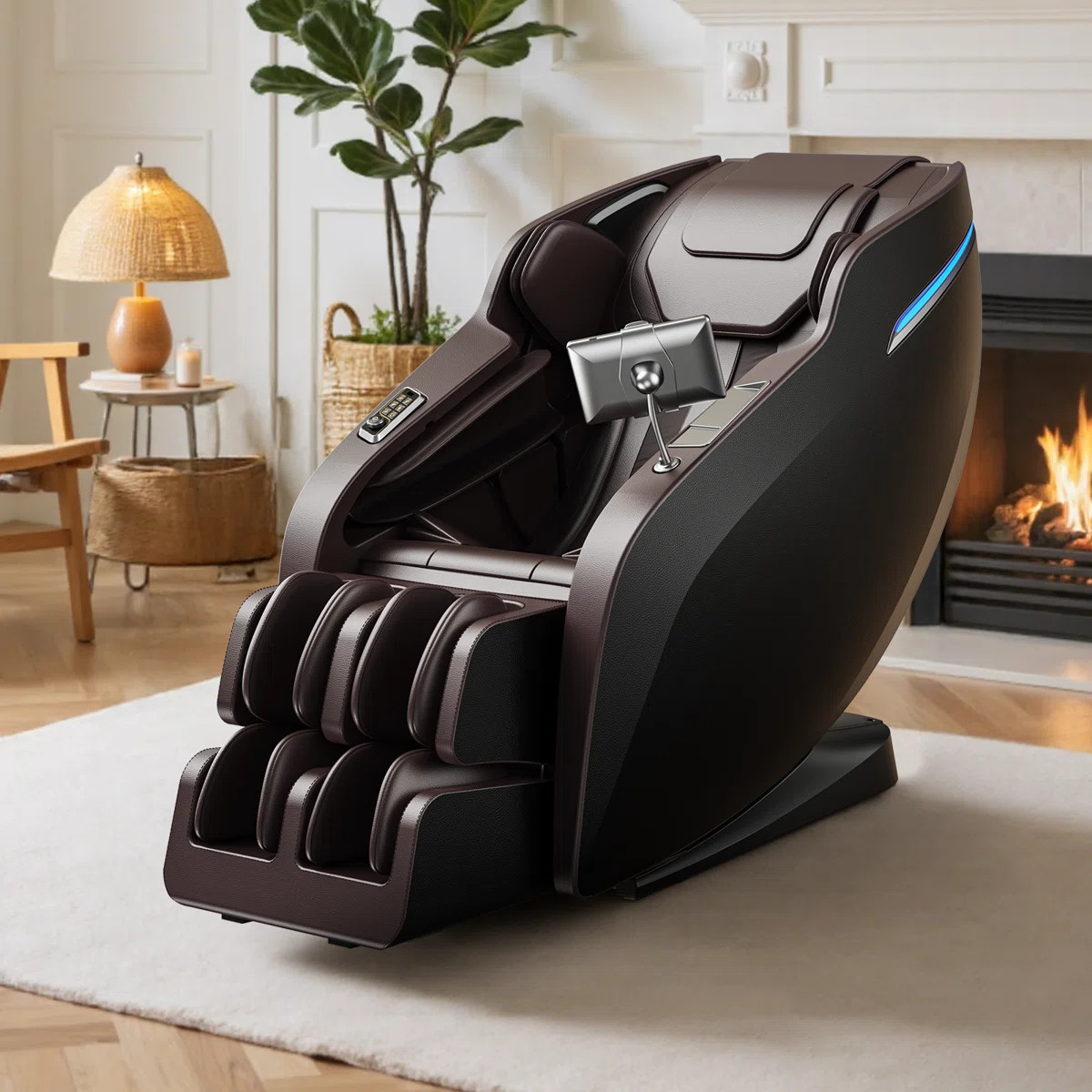Laimas Full Body Massage Chair with Air Bags, Zero Gravity, 3D L Track, Heat Therapy, Foot Roller... | Wayfair North America