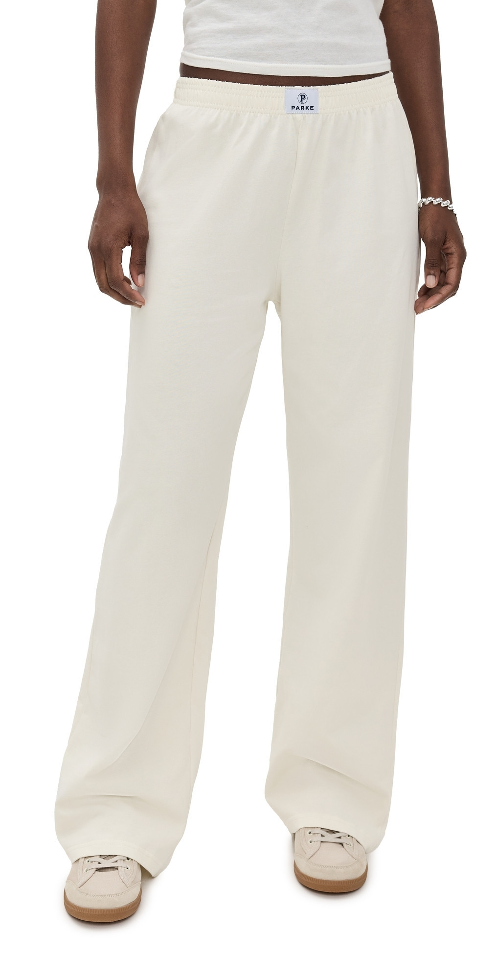 PARKE Bridal Cotton Boxer Pant Cream XL | Shopbop