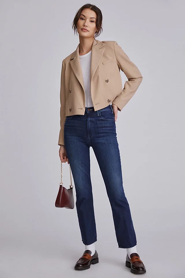 MOTHER The Hustler Cropped Flare Jeans | Anthropologie (US)