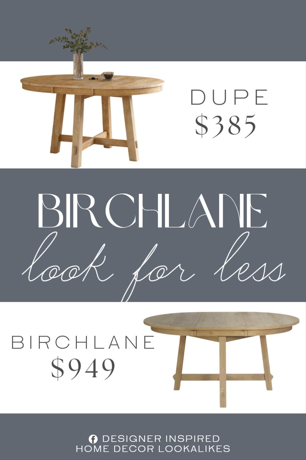 Inspired by Birch Lane Extension Dining Table. Farmhouse Dining Table. Rustic Modern Dining Table. Solid Wood Dining Table. Natural Wood Dining Table. Contemporary Farmhouse Table. Extendable Oval Dining Table. Expandable Kitchen Table. 

Home more affordable option find copy cat similar look for less budget friendly affordable cheap cheaper beautiful pretty. Clearance sale coupon code discount code promo code luxury lookalike look a like Inspo inspiration inspired by idea ideas Love like these? I share multiple every day in my FB group.
#birchlaneinspired #diningtable #expandabletable #farmhousedining #solidwoodfurniture #kitchentable #diningroominspo #furniturefinds 

 #LTKHome