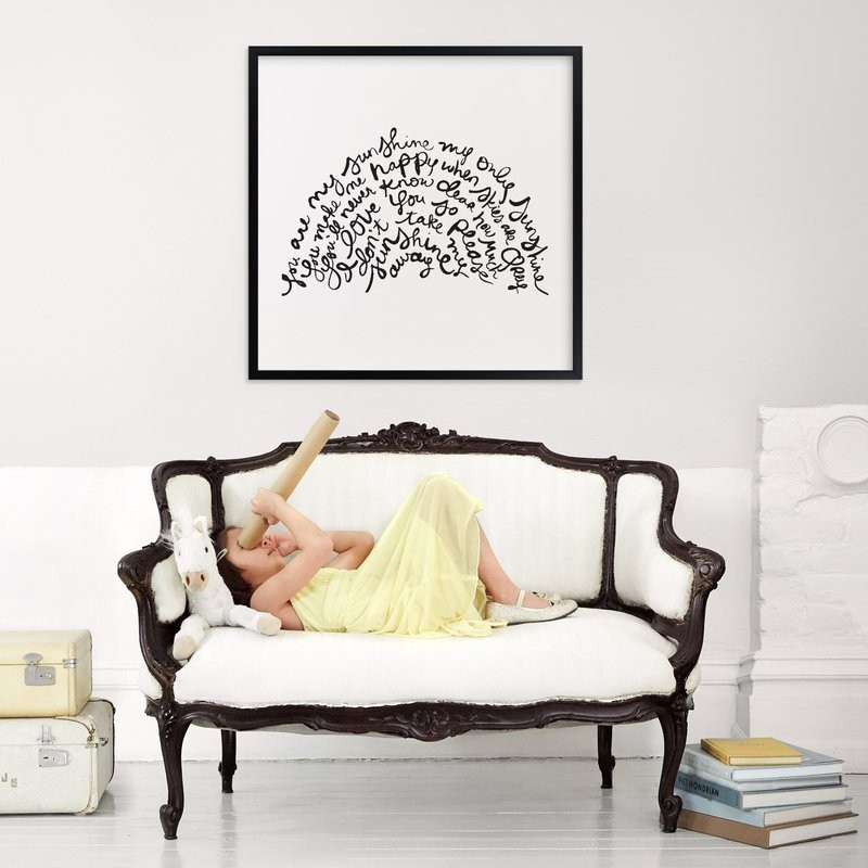 "You Are My Rising Sunshine" - Typography Limited Edition Art Print by Dean Street. | Minted